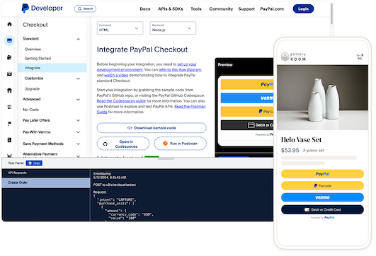 Introducing a new interactive experience to accelerate your Checkout integration! Build quickly and efficiently.