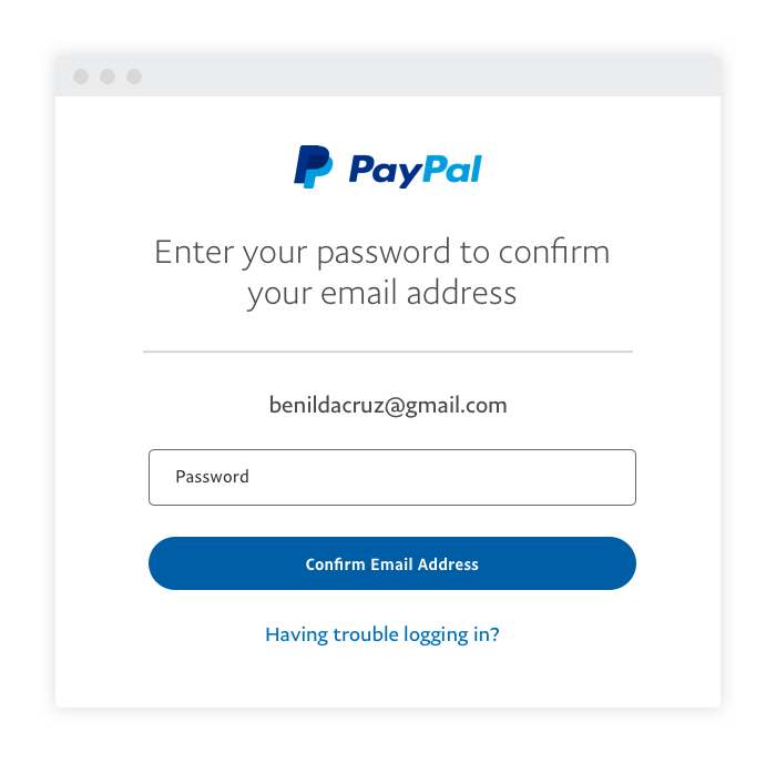 how do you set up a new password for paypal