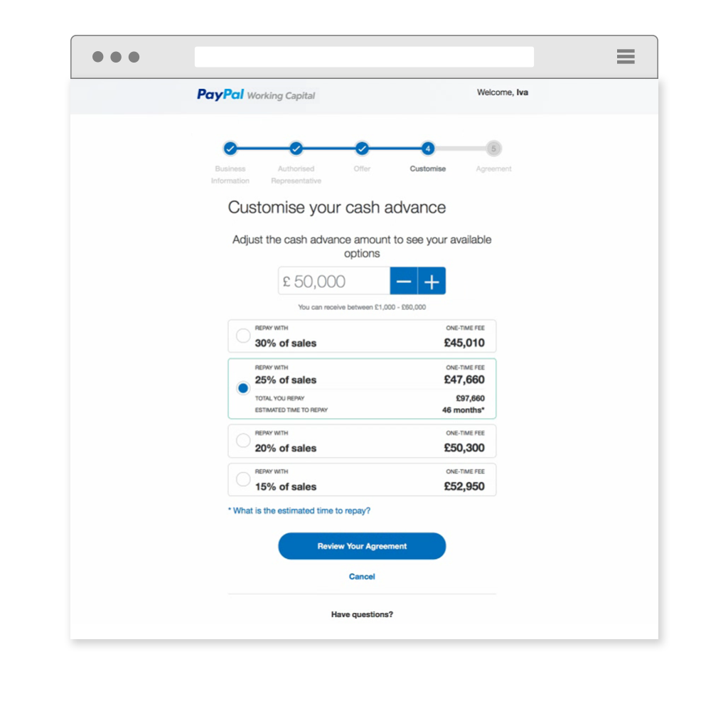 PayPal Working Capital Business Funding PayPal UK