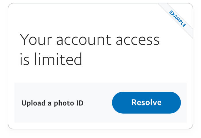 Account limitation access image example