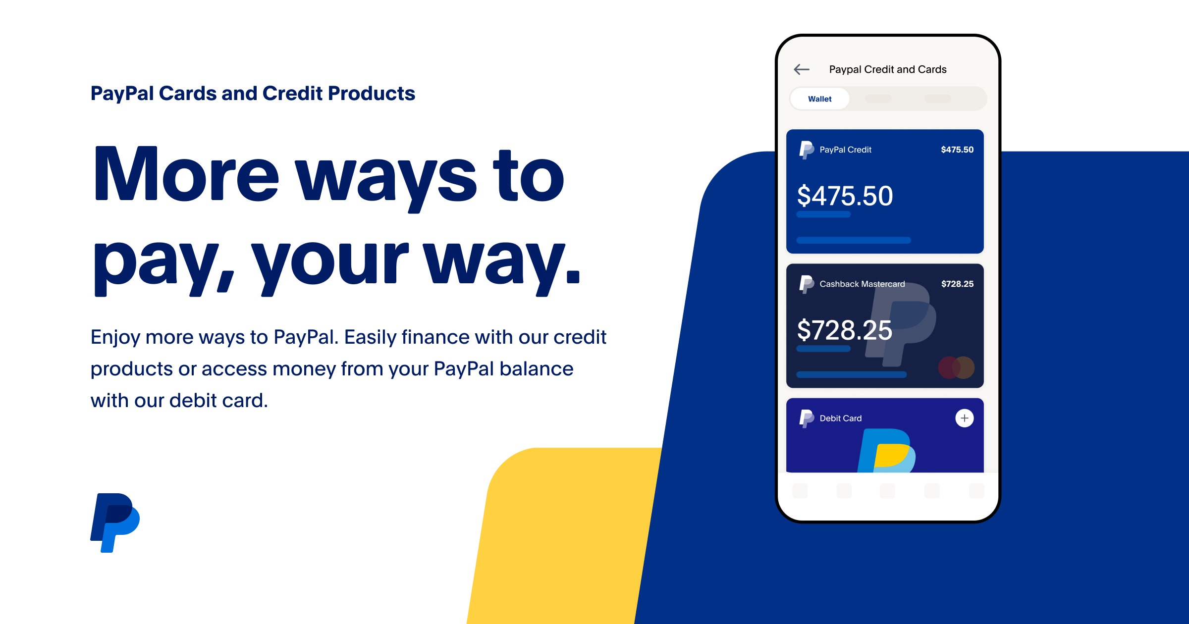 PayPal Mastercard Reloadable Prepaid Debit Card VL $20-$500, 2.95