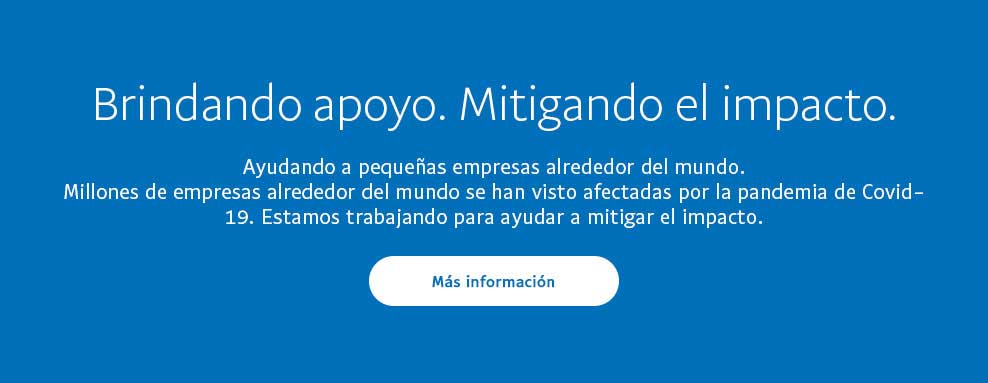 Millones de empresas alrededor del mundo se han visto afectadas por la pandemia de Covid-19. Estamos trabajando para ayudar a mitigar el impacto.