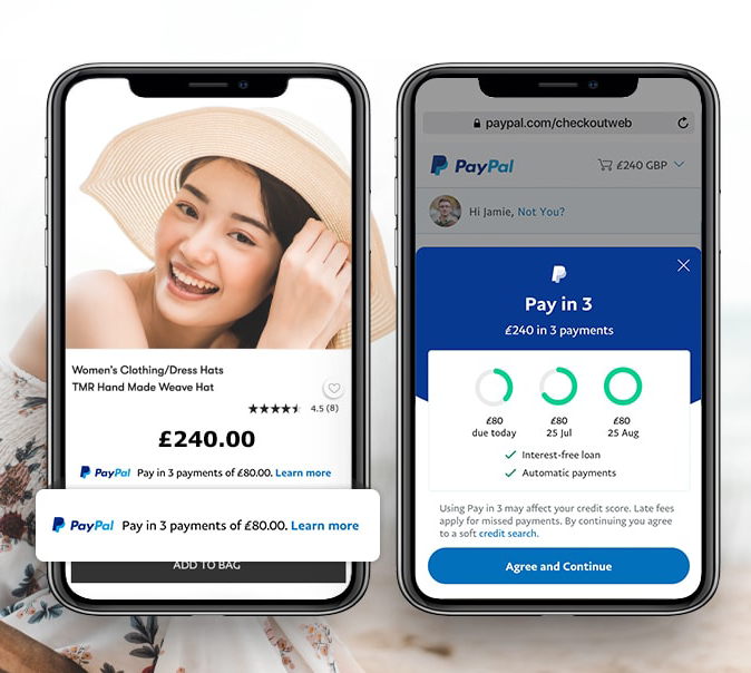 paypal pay later uk