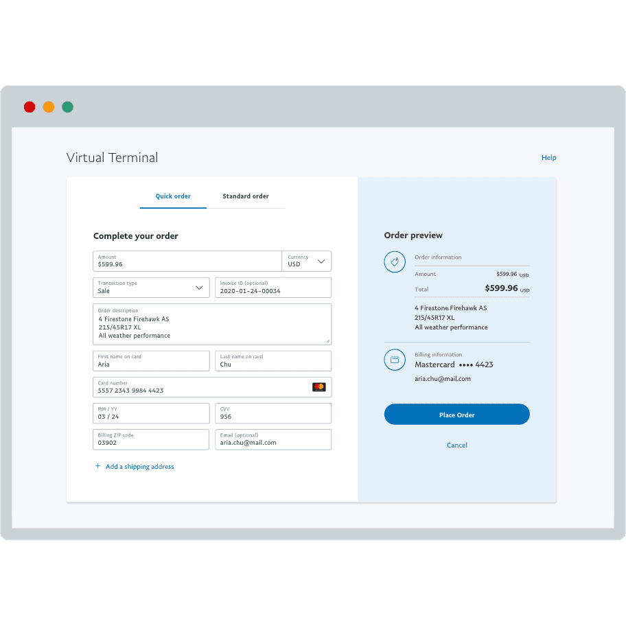 Accept Virtual Terminal Credit Card Payments Paypal Us