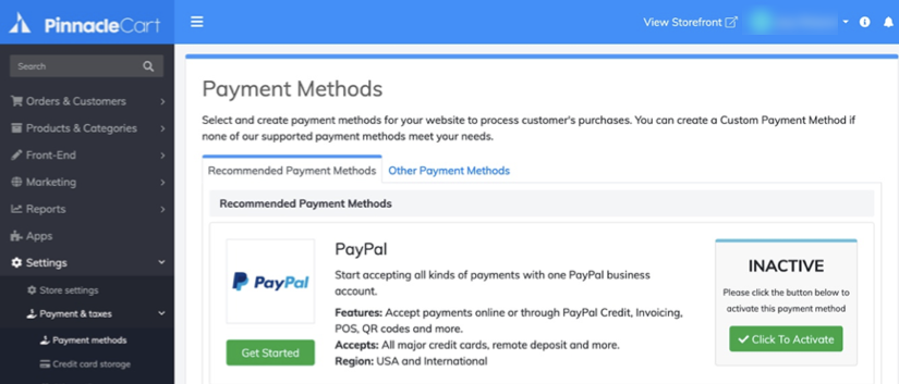 Payment,Methods