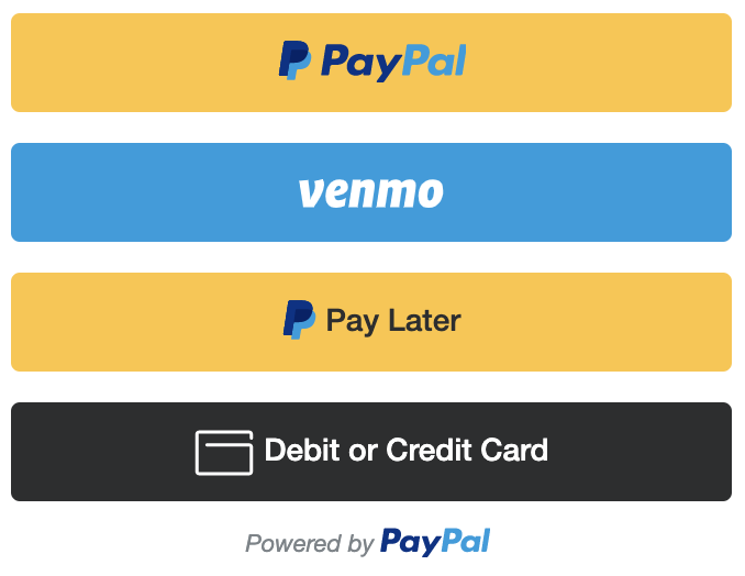 Customize The PayPal Buttons