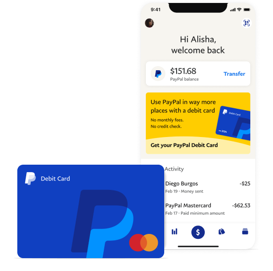 PayPal: Debit Card, Direct Deposit, and Cash Load