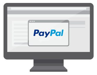 paypal logo center